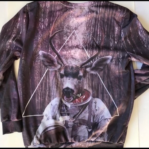 Mr. Gugu & Miss Go - astronaut deer pullover - Picture 4 of 6